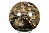 Polished Black Opal Sphere - Madagascar #261595-1